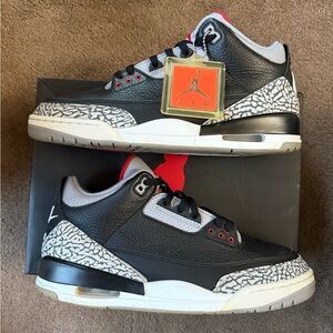 2018 Air Jordan 3 Retro OG Black Cement - Size 11.5
